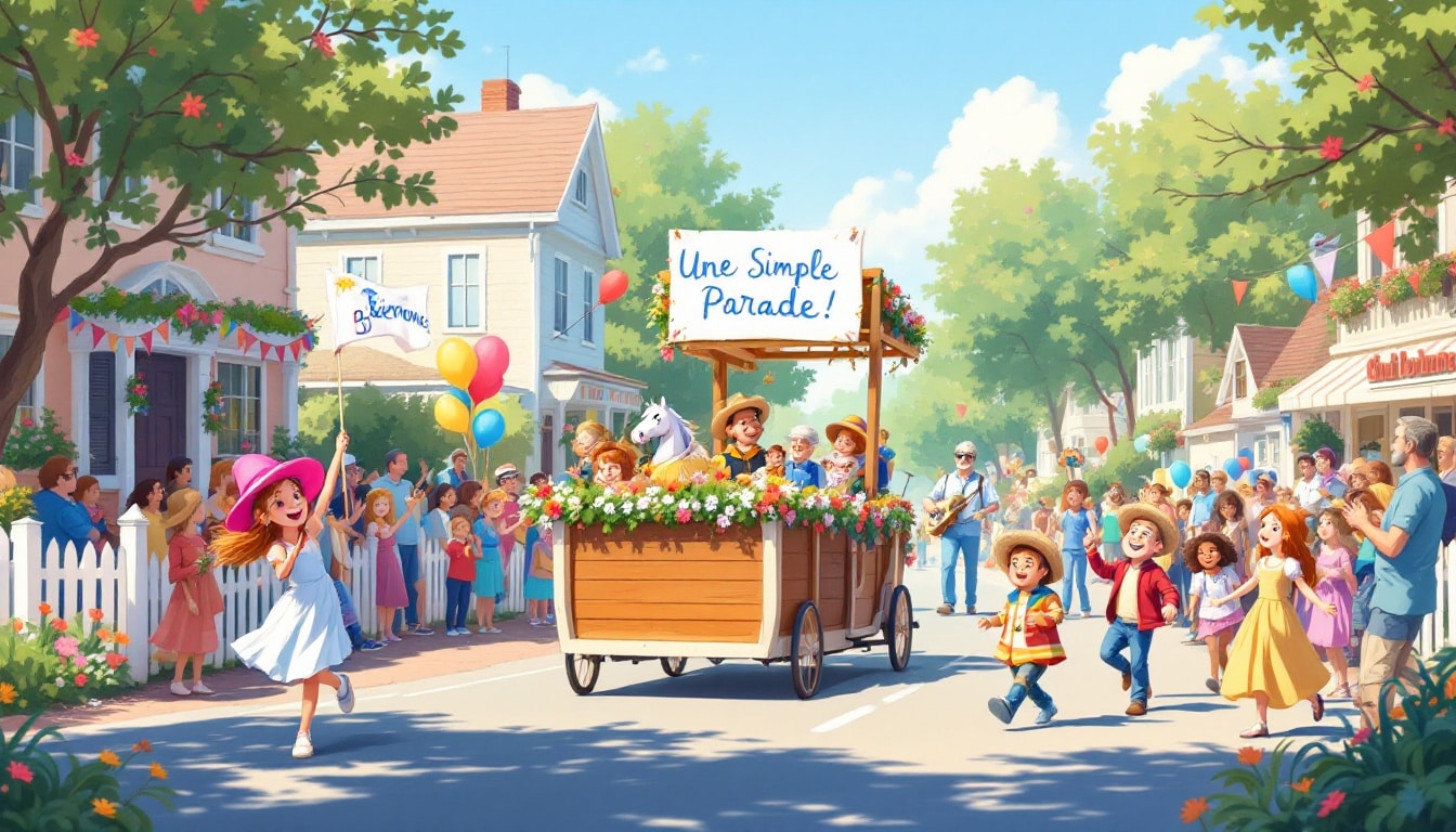 découvrez 'une simple parade', un événement captivant qui célèbre la beauté de la simplicité à travers des performances artistiques, des défilés colorés et une ambiance festive. rejoignez-nous pour une journée inoubliable remplie de joie et de créativité.