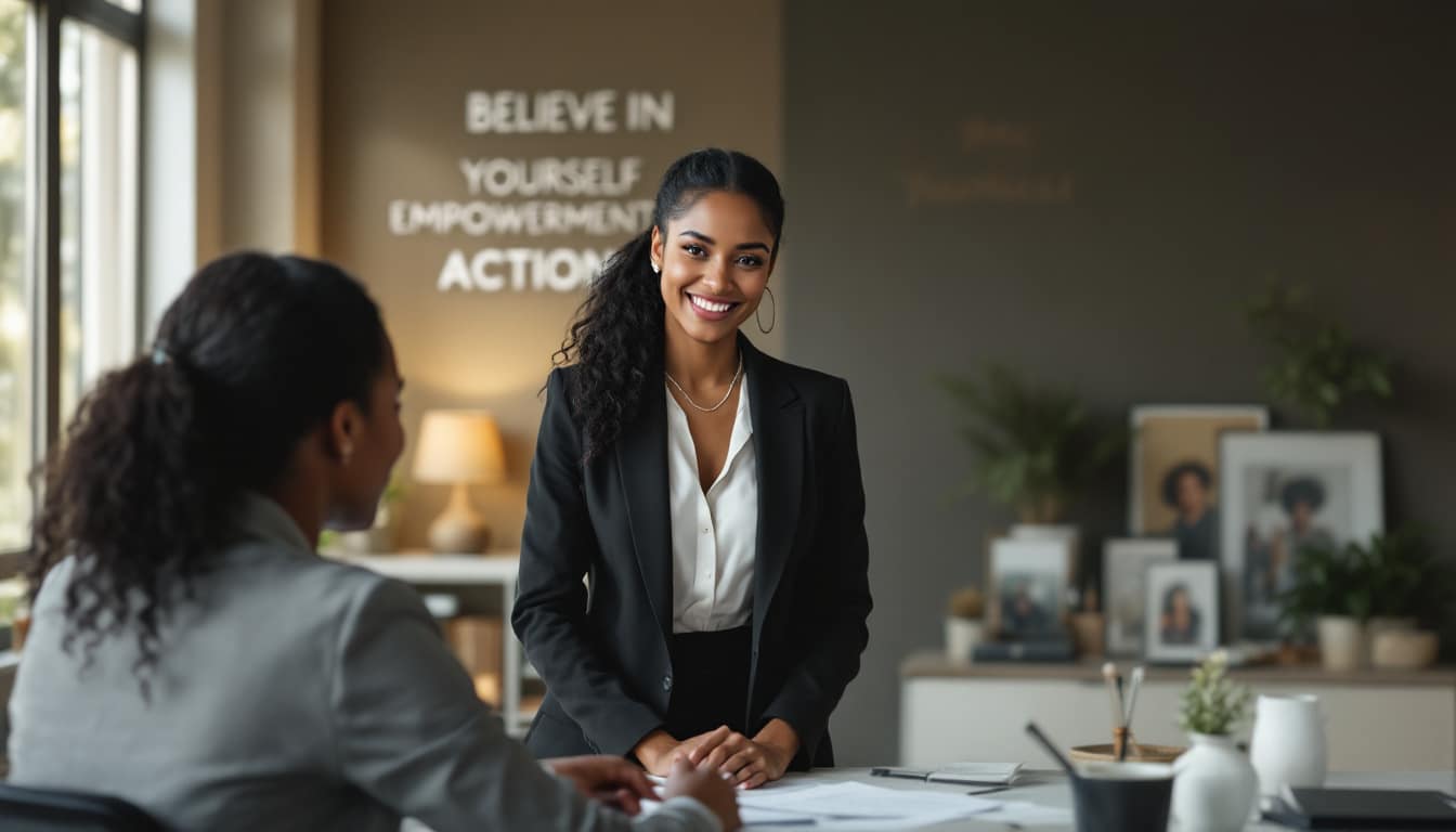 découvrez l'histoire inspirante d'une ancienne adolescente maman noire qui, aujourd'hui, utilise son expérience pour diriger une entreprise de coaching exécutif. elle se consacre à aider les professionnels noirs à faire évoluer leur carrière et à atteindre leurs objectifs. rejoignez-la dans sa mission de transformation et d empowerment.