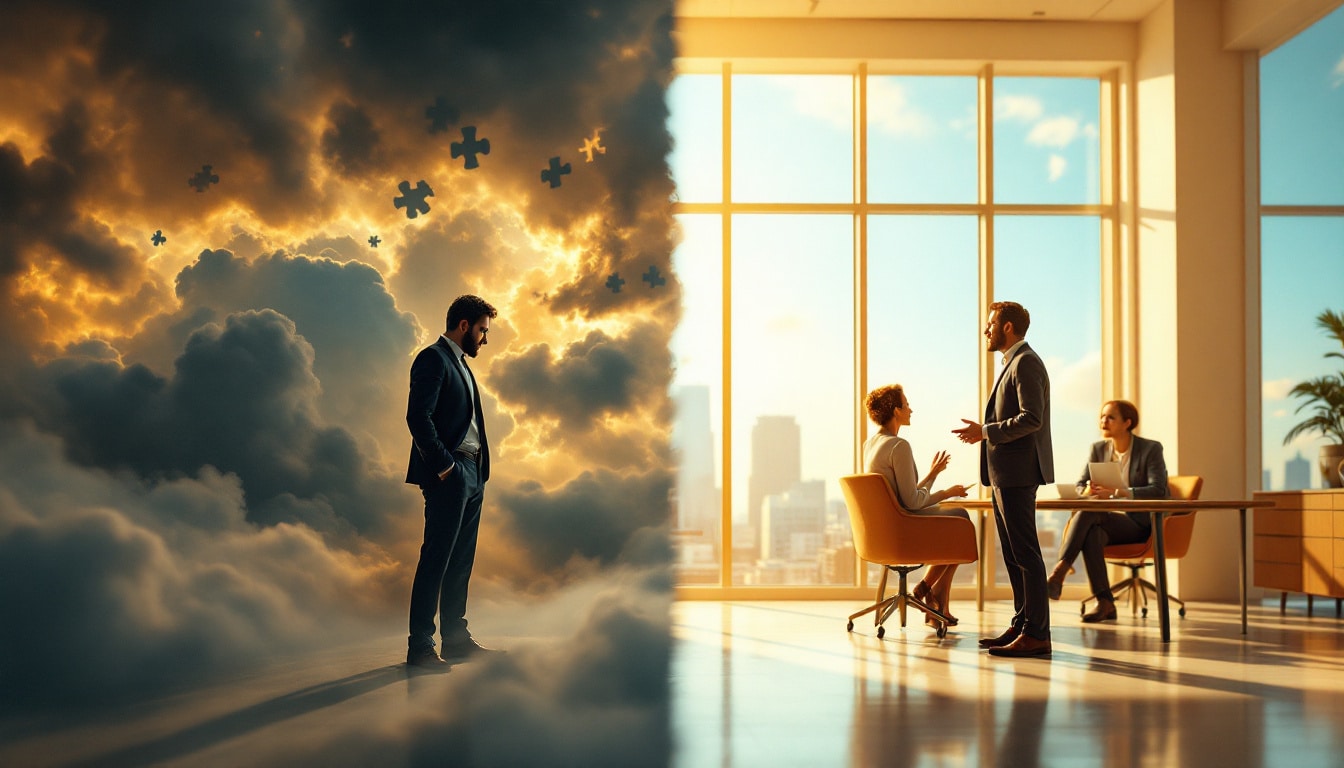 Entdecken Sie, wie das Executive Coaching mir geholfen hat, die Unsicherheit zu überwinden und mein Karrierepotenzial freizusetzen. Ein inspirierender Weg zu Selbstvertrauen und beruflichem Erfolg.