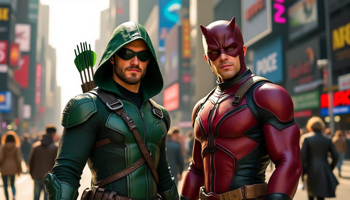 découvrez l'histoire fascinante de green arrow et daredevil, deux héros aux philosophies opposées. plongés dans un univers où leurs valeurs s'affrontent, explorez comment des rivaux pourraient devenir des alliés inattendus. une aventure captivante qui questionne l'amitié et la rédemption entre deux icônes du comic.