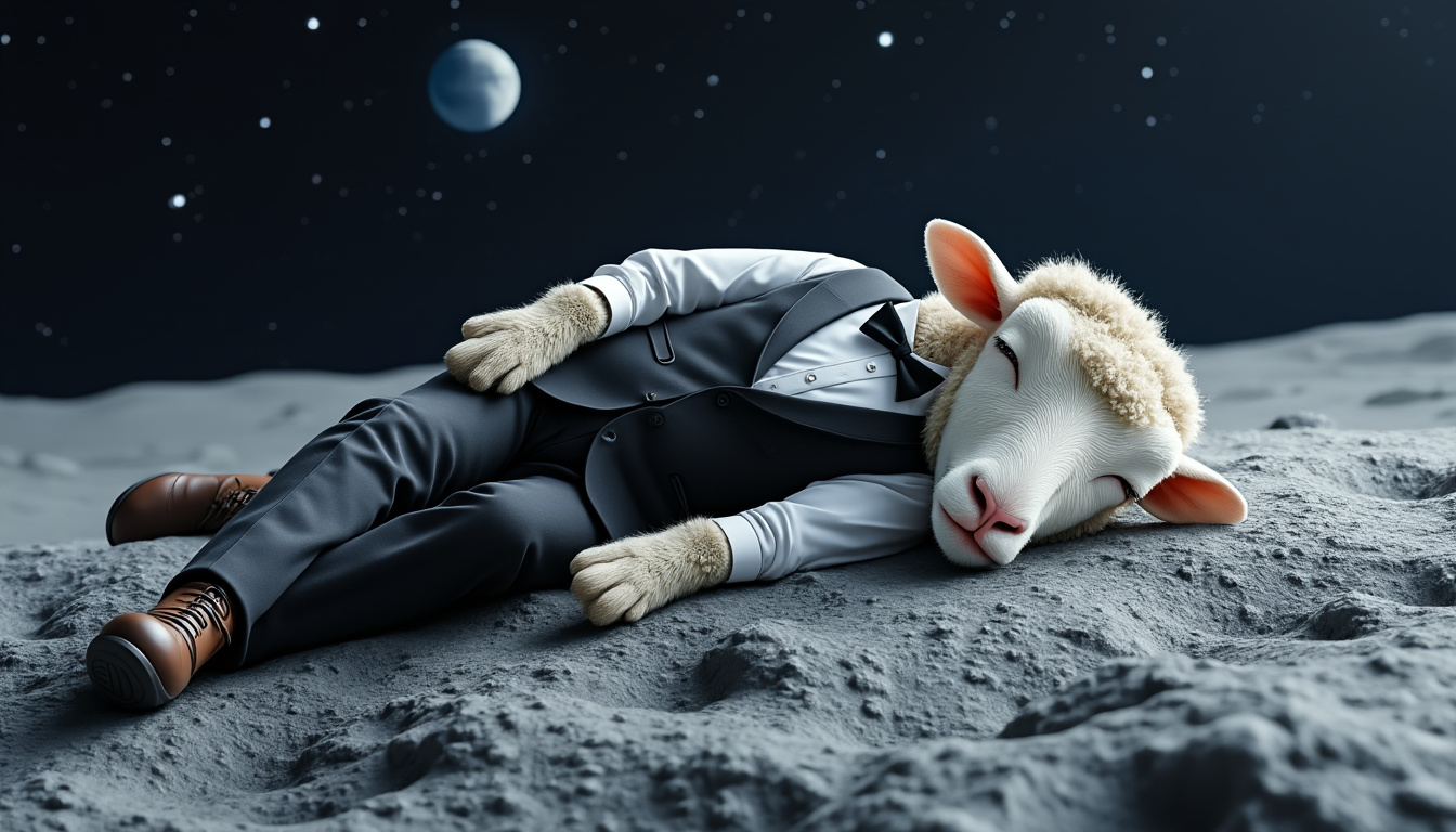 découvrez le gilet tuxedo infp, parfait pour les hommes d’affaires en quête d’un style décontracté et original. inspirez-vous du confort d’un mouton endormi sur la lune, pour une élégance unique entre rêve et professionnalisme.