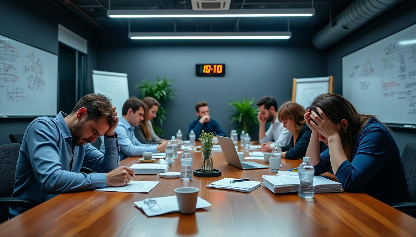 découvrez comment les réunions fréquentes et mal organisées peuvent impacter négativement la motivation, la productivité et le bien-être de votre équipe, et apprenez à identifier les signes de souffrance professionnelle liés à ces rendez-vous.